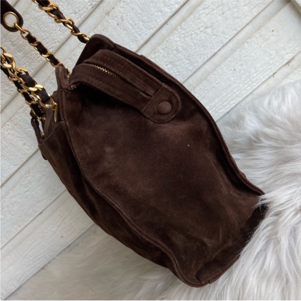 Chanel Timeless Chain Suede Shoulder Bag - Picture 13 of 14